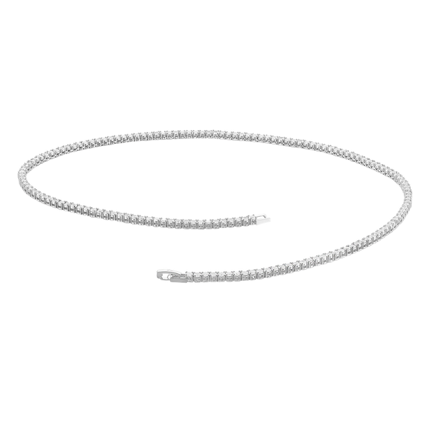 Men's Tennis Chain - White Gold