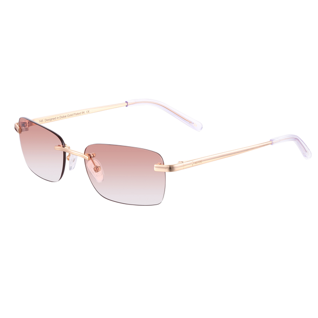 Women's Eyewear Brown | 9K Gold plated
