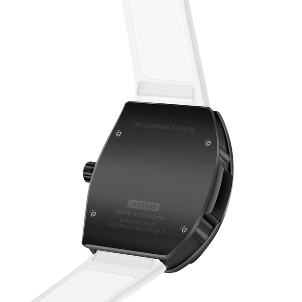 Millionaire Black White Strap