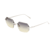 Men's Eyewear Silver Diamond Cut Green