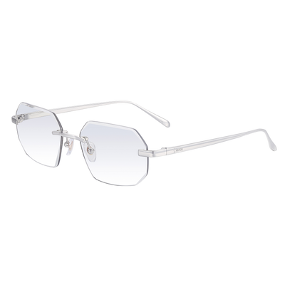Men's Eyewear Silver Diamond Cut Transparent